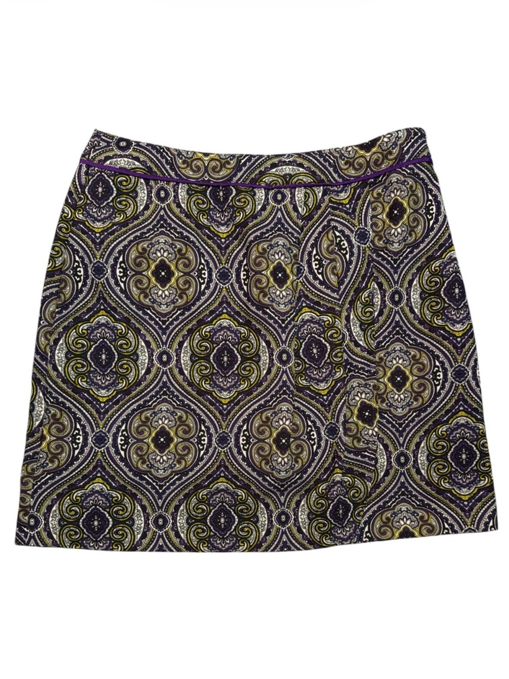 EP Pro Golf Skort Size 8 Paisley Print Side Zip Athletic Tennis Skirt Shorts